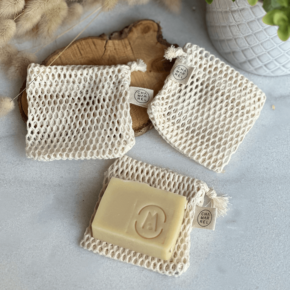 Filet à savon en coton bio Atelier Maloa - accessoire anti-gaspi