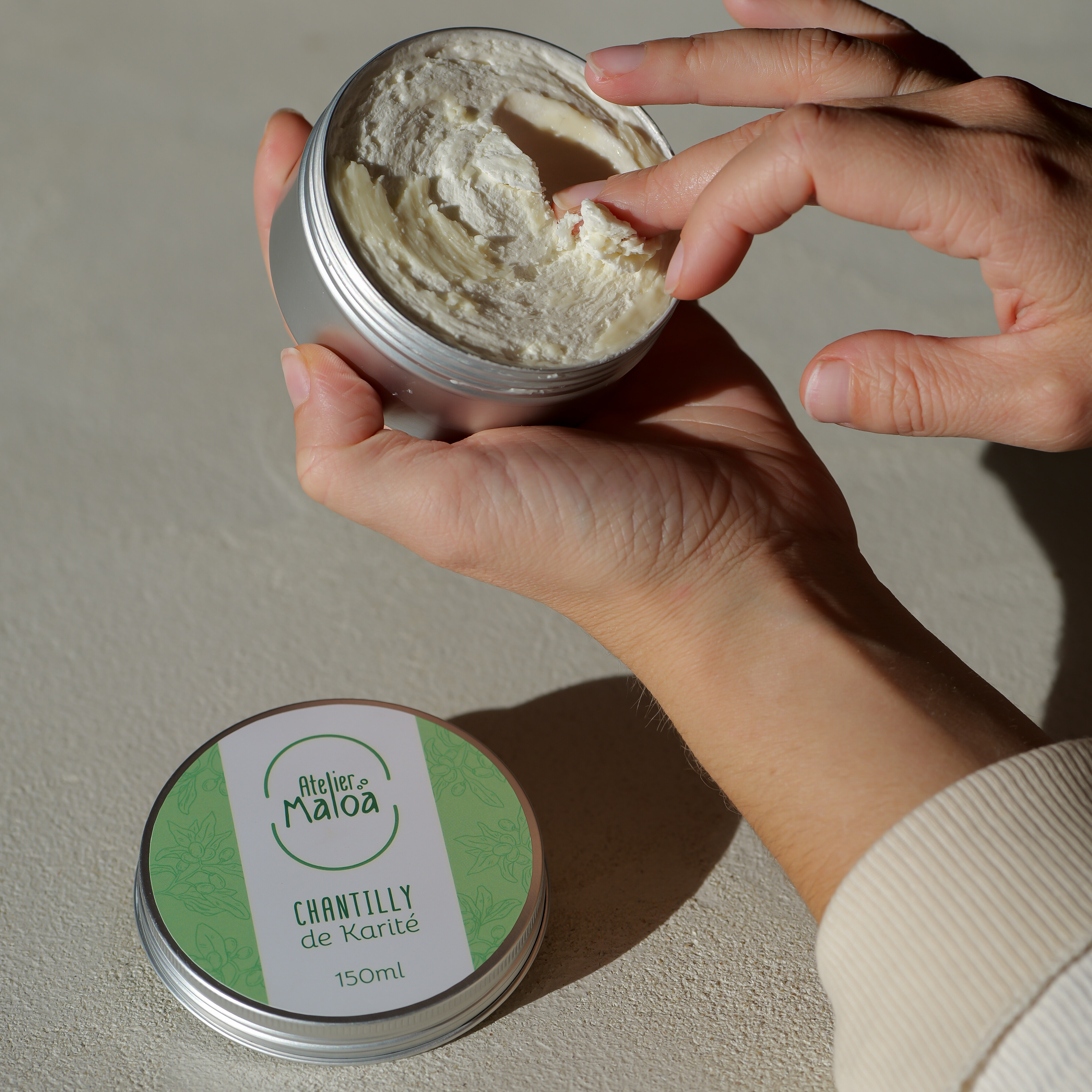 Chantilly de karité Atelier Maloa - soin naturel multi-usage texture fouettée